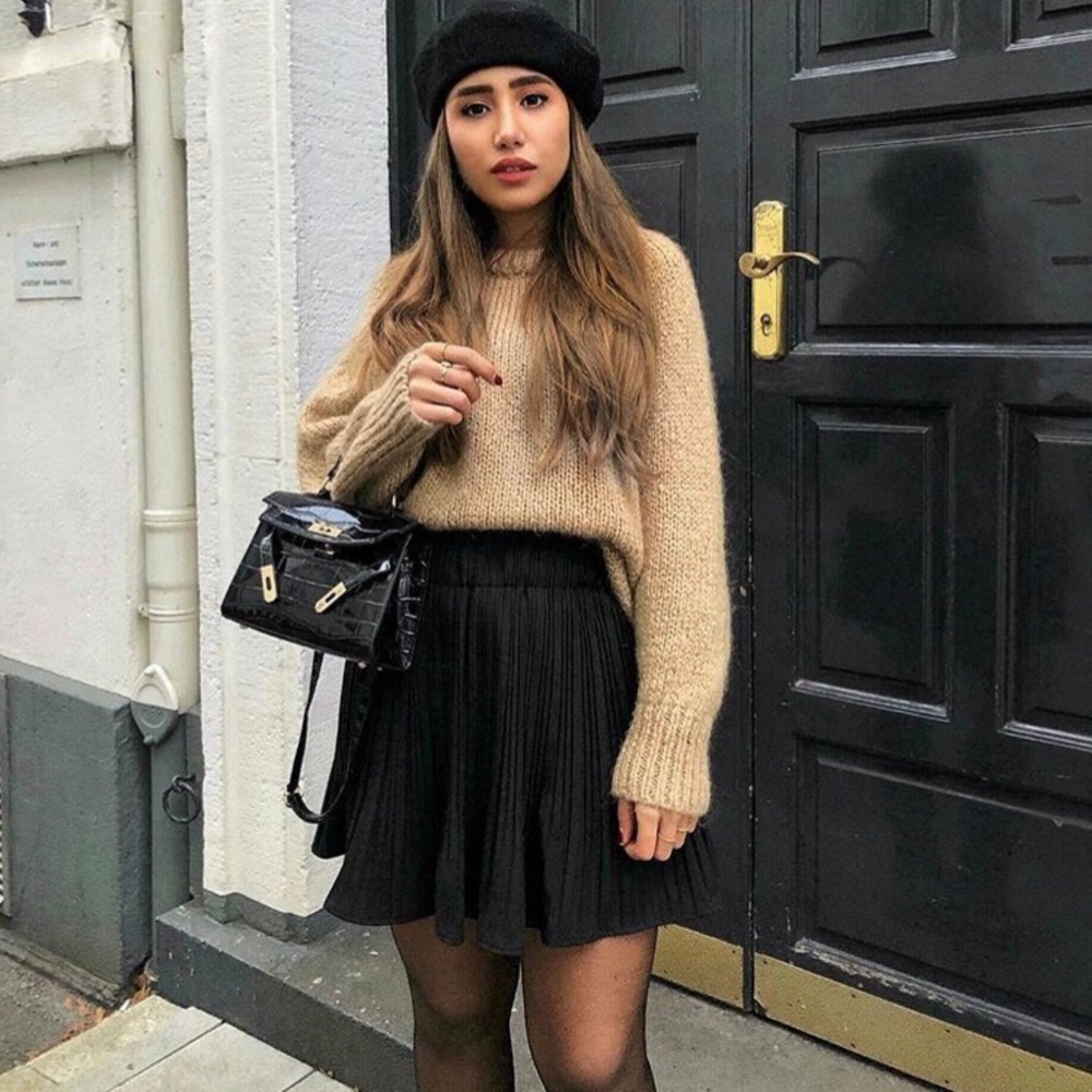 Zara Pleated Mini Skirt